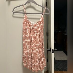 Abercrombie & Fitch Pink Floral Spaghetti-Strap Sundress